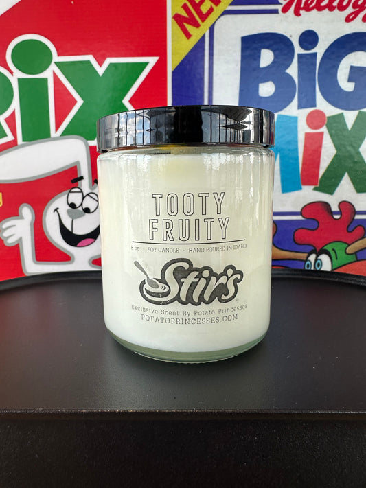 Stirs Tooty Fruity Soy Candle