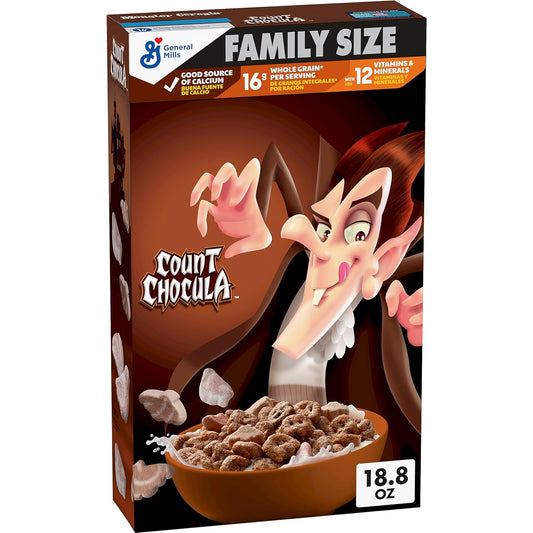 Count Chocula Cereal with Monster Marshmallows, Kids Cereal, Limited Edition, 18.8 oz