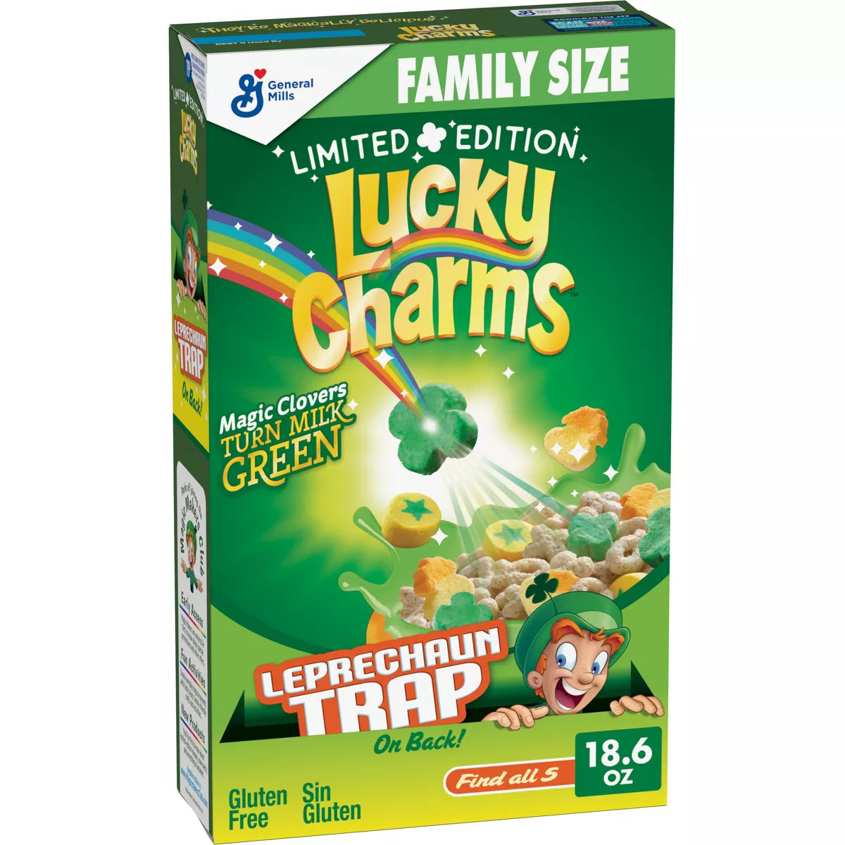 Lucky Charms Magic Clovers (Limited Edition, St Patty's) 18.6 oz