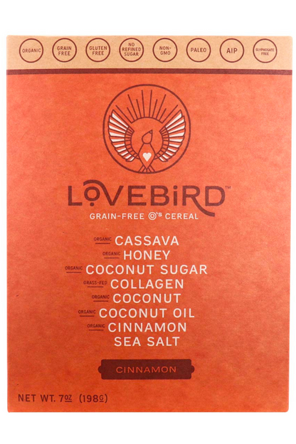 Lovebird Cereal - Cinnamon, Cinnamon, 7.0 oz Box