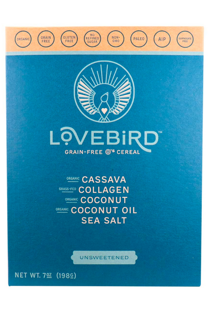 Lovebird Cereal - Unsweetened, Unsweetened Organic Cereal, 7.0 oz Box