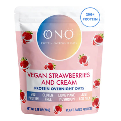 ONO Protein Overnight Oats Vegan Strawberries and Cream