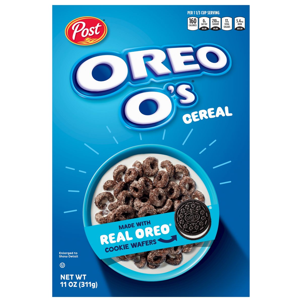 Post Oreo O's Breakfast Cereal - 11oz