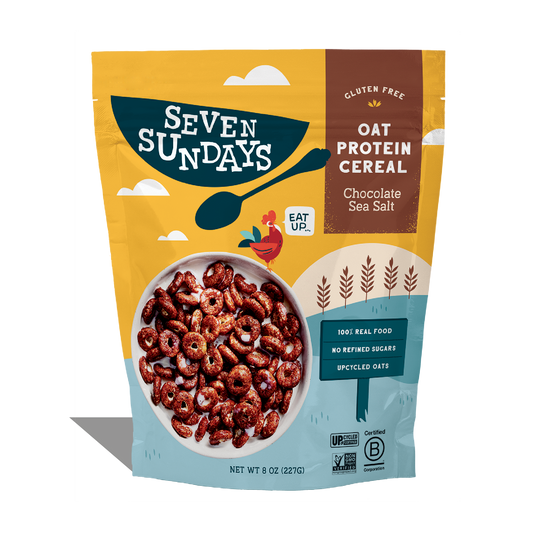 Seven Sundays Chocolate Sea Salt, Oat Protein Cereal - 8oz
