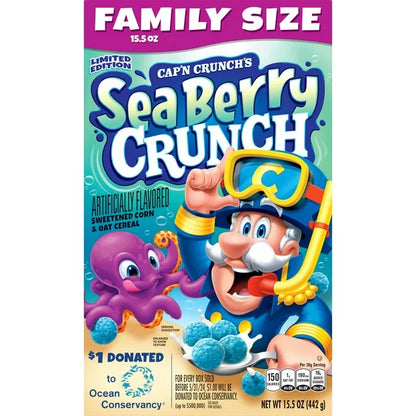 Cap'n Crunch Sea Berry Crunch 15.5 Oz