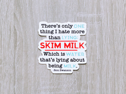 Lying: Skim Milk- Vinyl Sticker