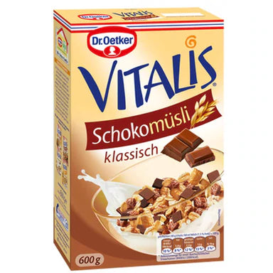 Dr. Oetker Vitalis- "Knusper Plus"- Musli Double Chocolate Cereal, Original, 450 grams, box