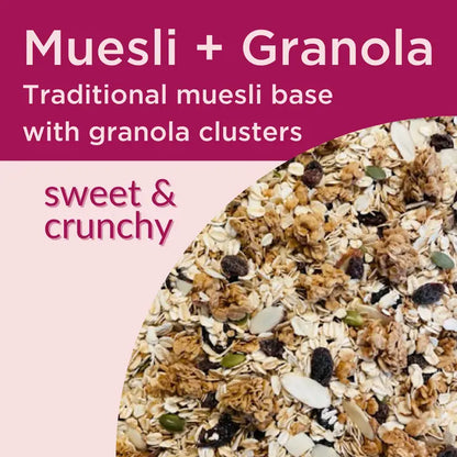 GUUD Modern Muesli -Almond Cranberry Mues-Ola with Clusters, Almond Cranberry KOSHER, 12.0 oz Bag.