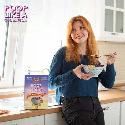 Poop Like A Champion- Cinnamon Toast Ultra Fiber Cereal, Cinnamon Toast,10.2 oz, box,