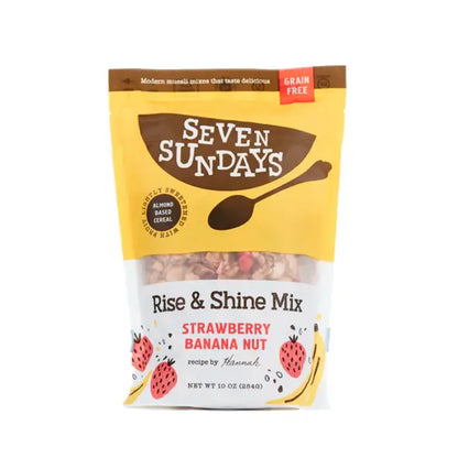 Seven Sundays- Rise & Shine Strawberry Banana Nut Grain Free Muesli, Rise & Shine Banana Berry, 10.00 oz, box