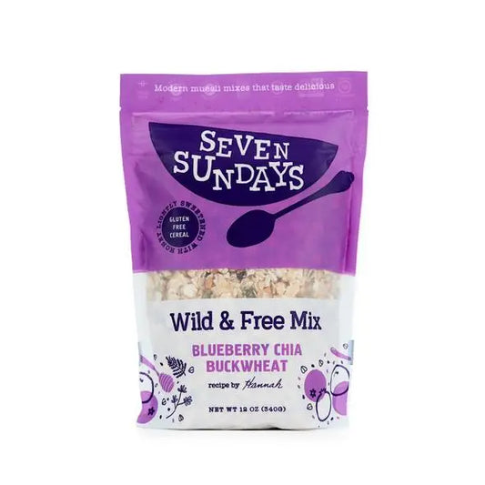 Seven Sundays- Wild & Free Blueberry Chia Buckwheat Muesli, Blueberry Chia Buckwheat, 12.00 oz, box