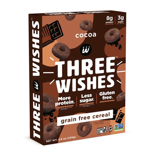 Three Wishes- "Cocoa Grain" Gluten Free Cereal, Cocoa Grain Free, 8.6 oz box