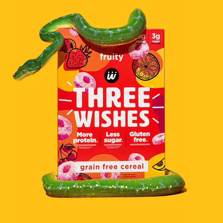 Three Wishes-" Fruity Grain" Free Cereal, Fruity Gluten Free, 8.6 oz box