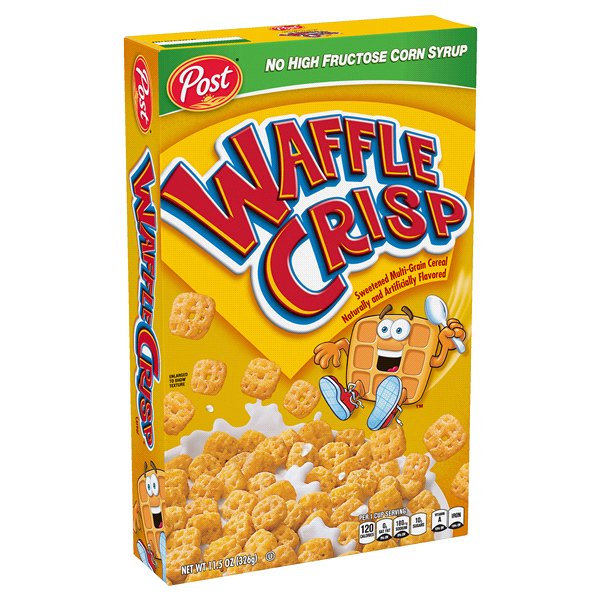 Waffle Crisp Cereal- Multigrain, 11.5 oz. box