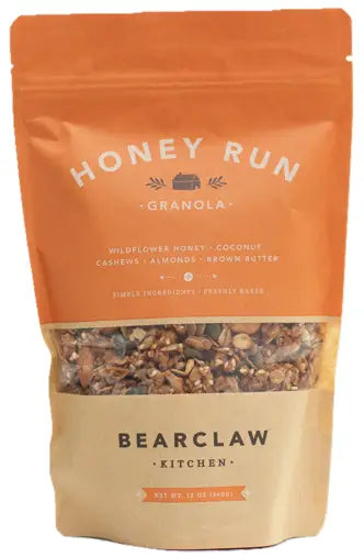 Bearclaw Kitchen - Honey Run Granola, Honey Run, 12.00 oz, bag