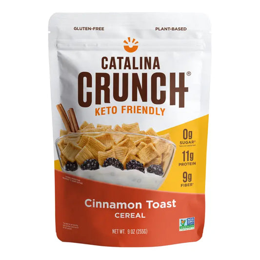 Catalina Crunch- Cinnamon Toast Keto Friendly Cereal, Cinnamon Toast, 9.00 oz, bag