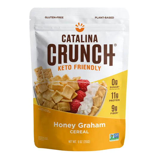 Catalina Crunch- Honey Graham Keto Friendly Cereal, Honey Graham, 9.00 oz, bag
