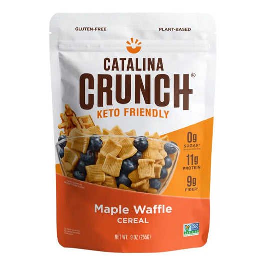 Catalina Crunch- Maple Waffle Keto Friendly Cereal, Maple Waffle, 9.00 oz, bag
